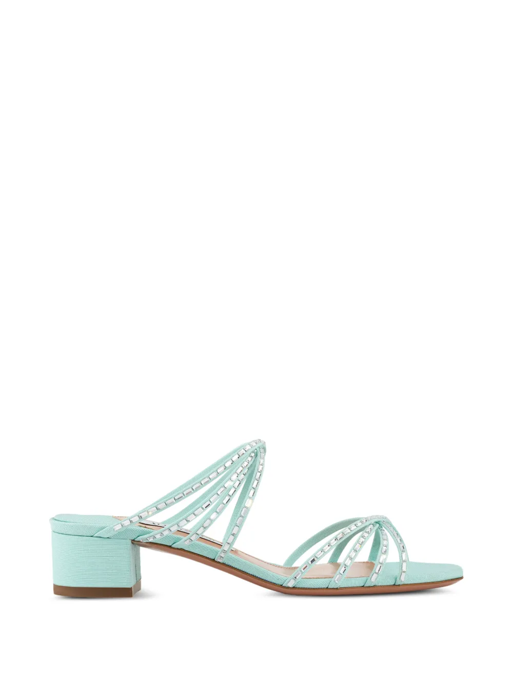 Aquazzura Tell Me Crystal sandals Blauw