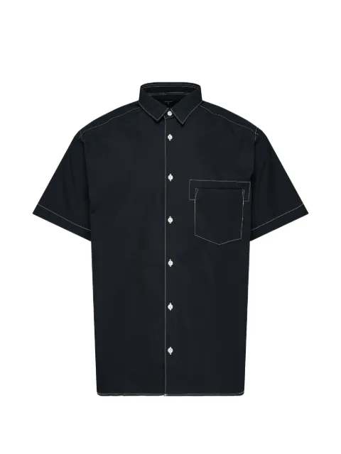 Comme des Garçons Homme contrast-stitch short-sleeve shirt