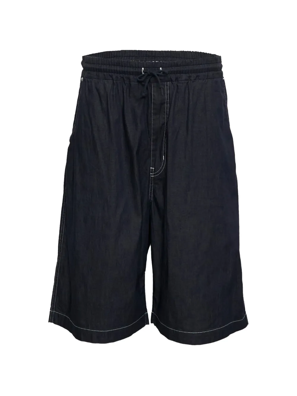 Comme des Garçons Homme contrast-stitch drawstring shorts - Blau