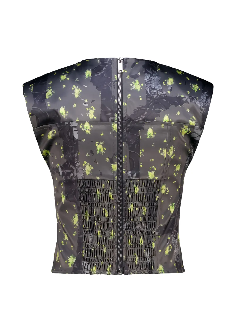 GANNI Top met bloemenprint Grijs