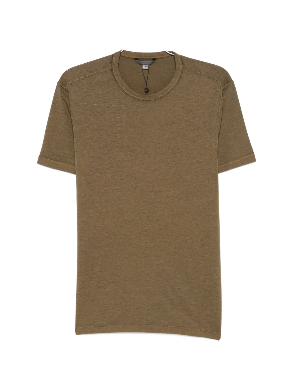 John Varvatos Round-neck Short-sleeve T-shirt In Brown