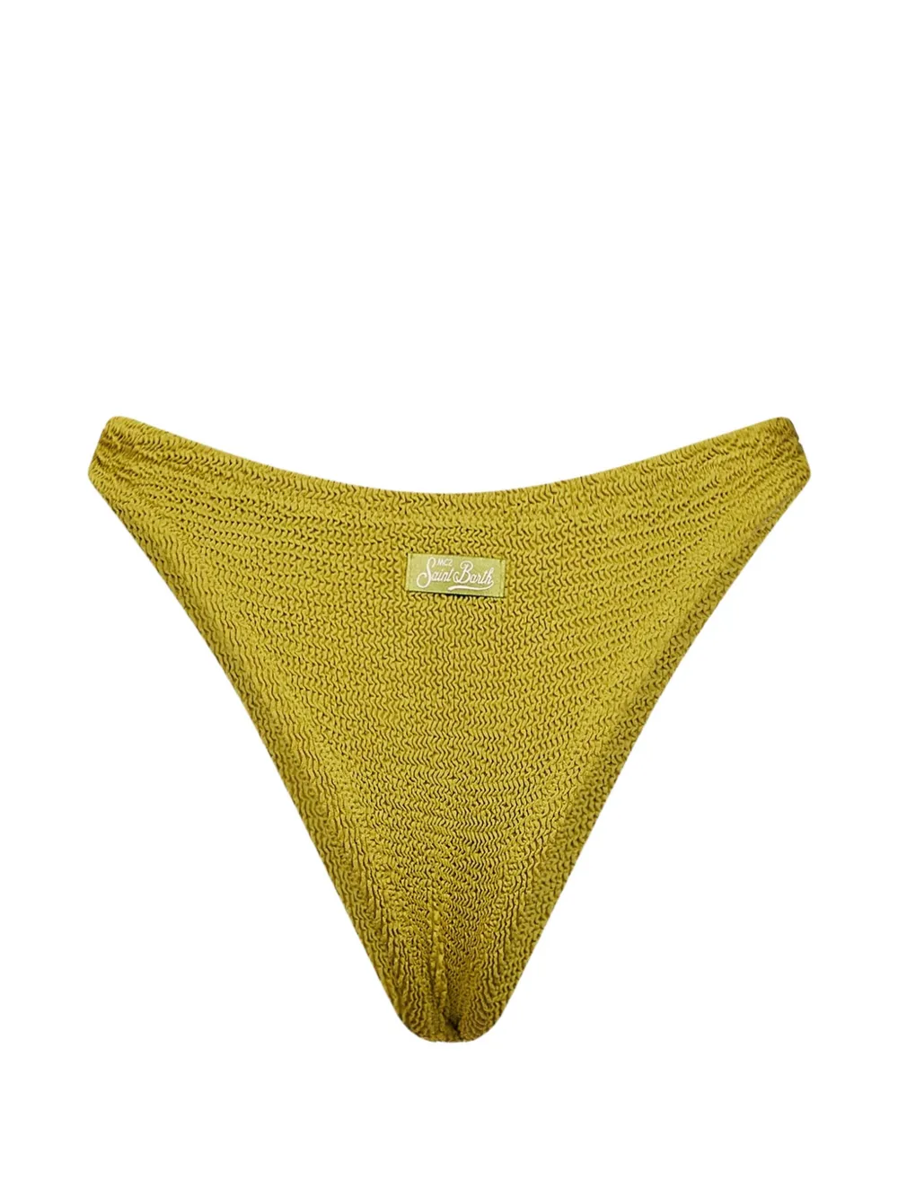 MC2 Saint Barth Naomi bikinislip met gekreukt effect Groen