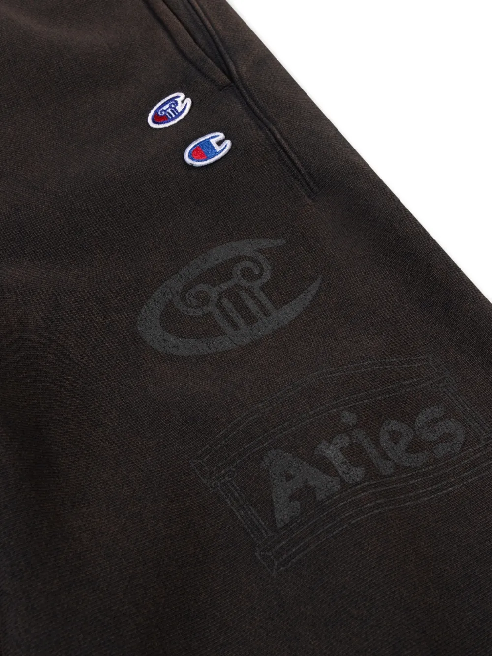 Champion Broek met logoprint Bruin