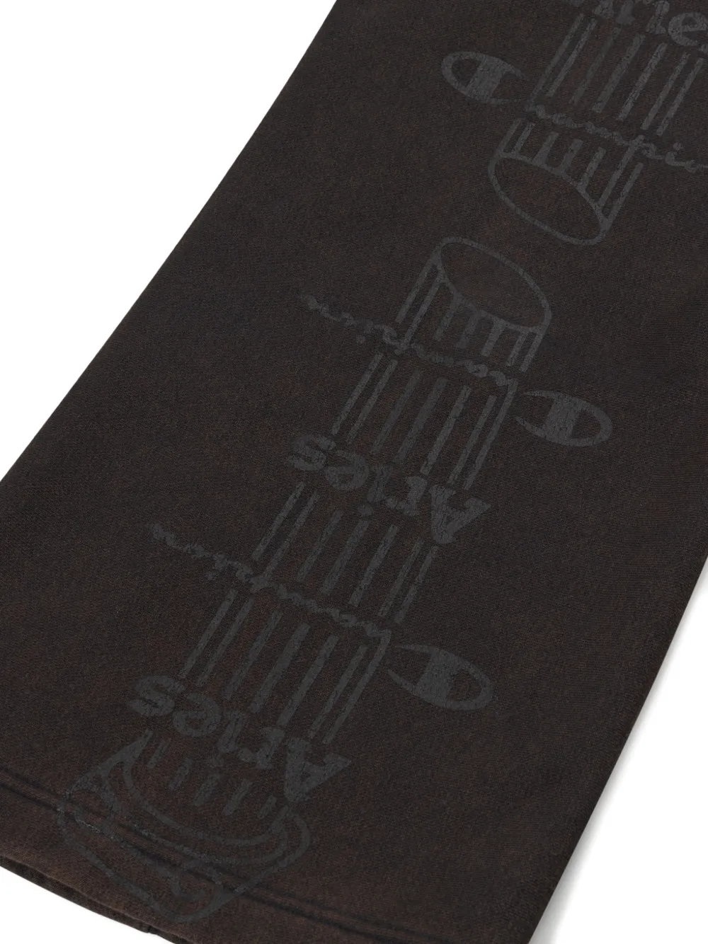 Champion Broek met logoprint Bruin