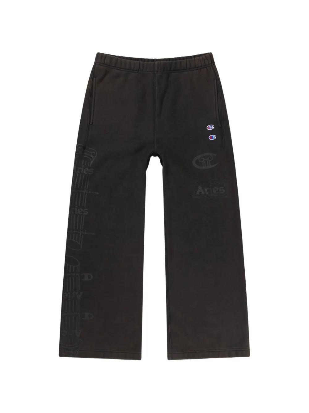 Champion logo-print trousers - Marrone