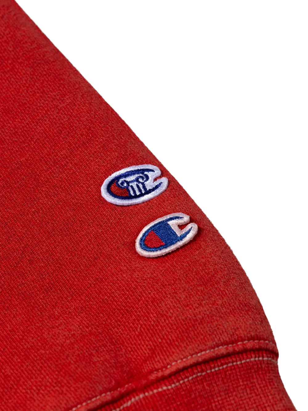 Champion Sweater met print Rood