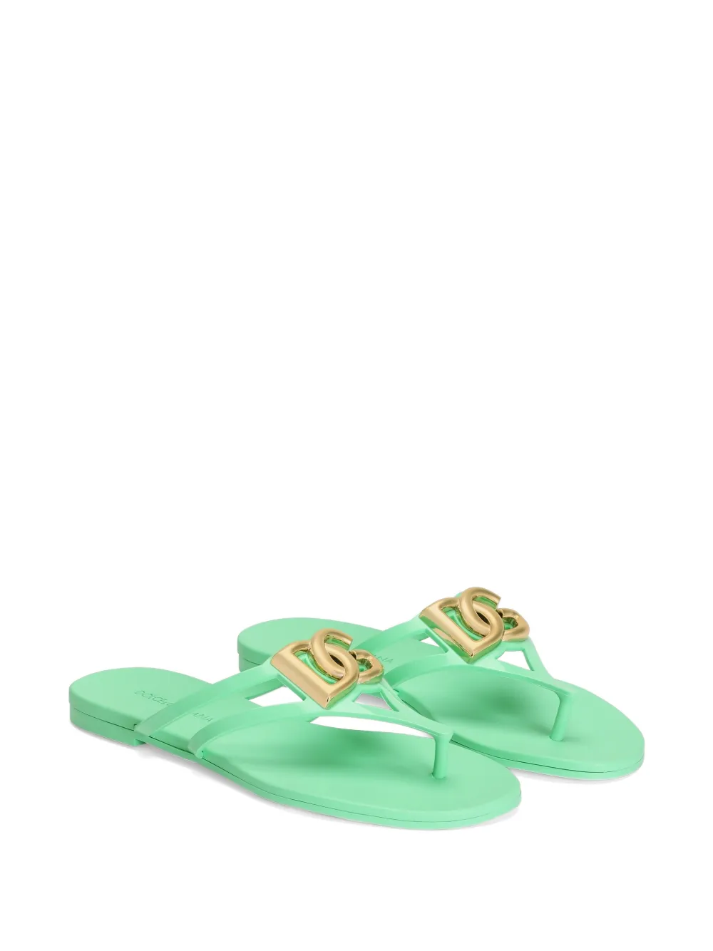 Dolce & Gabbana Rubberen teenslippers Groen