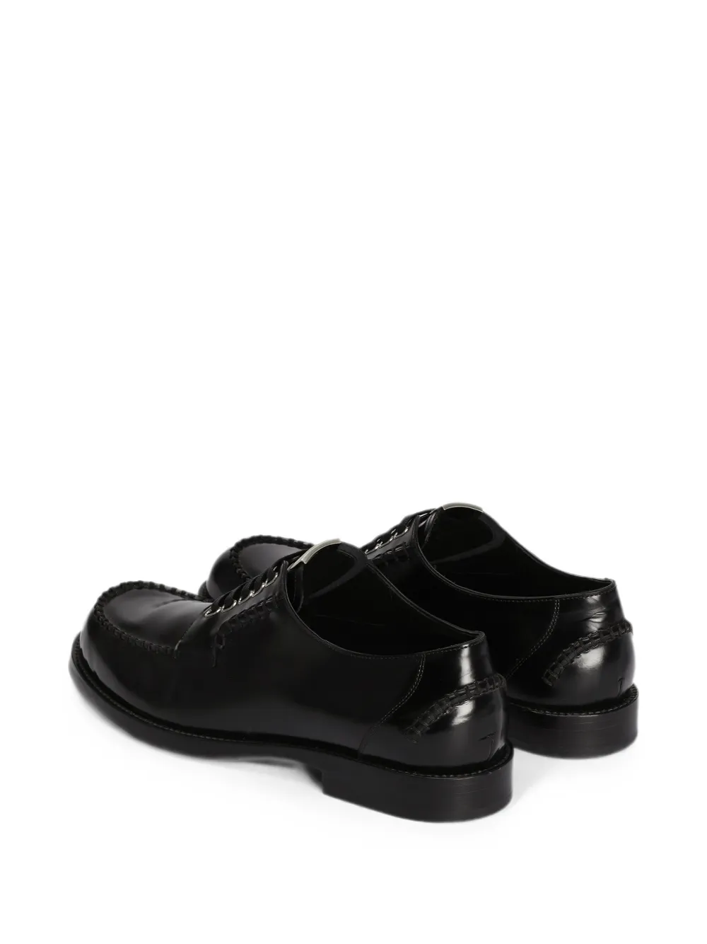 Dolce & Gabbana Leren Derby schoenen Zwart