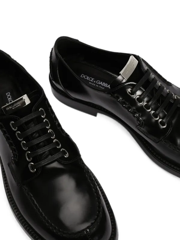 Dolce & Gabbana Calfskin Derby Shoes | ブラック | FARFETCH JP