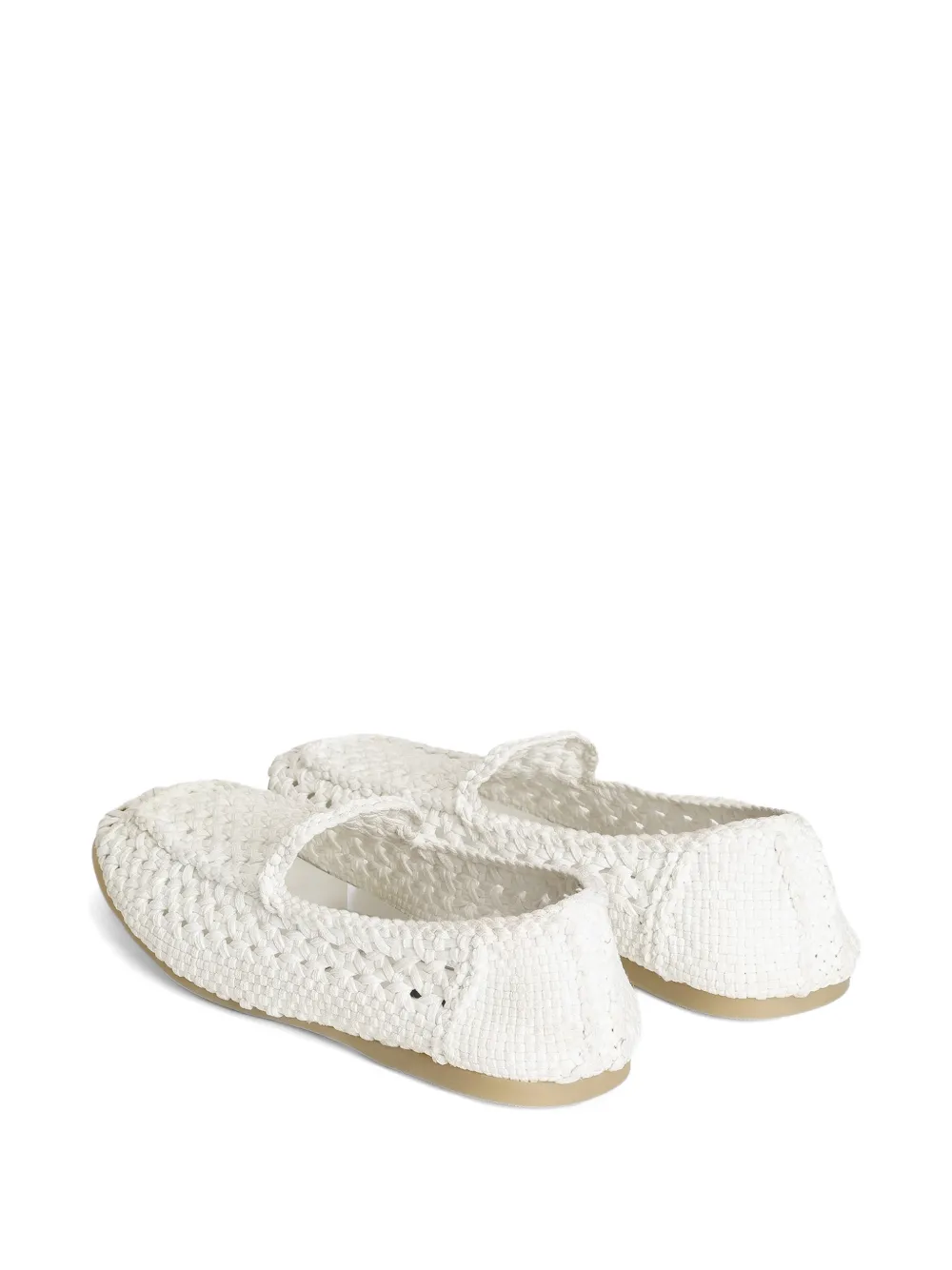 Dolce & Gabbana Slippers van geweven stof Wit