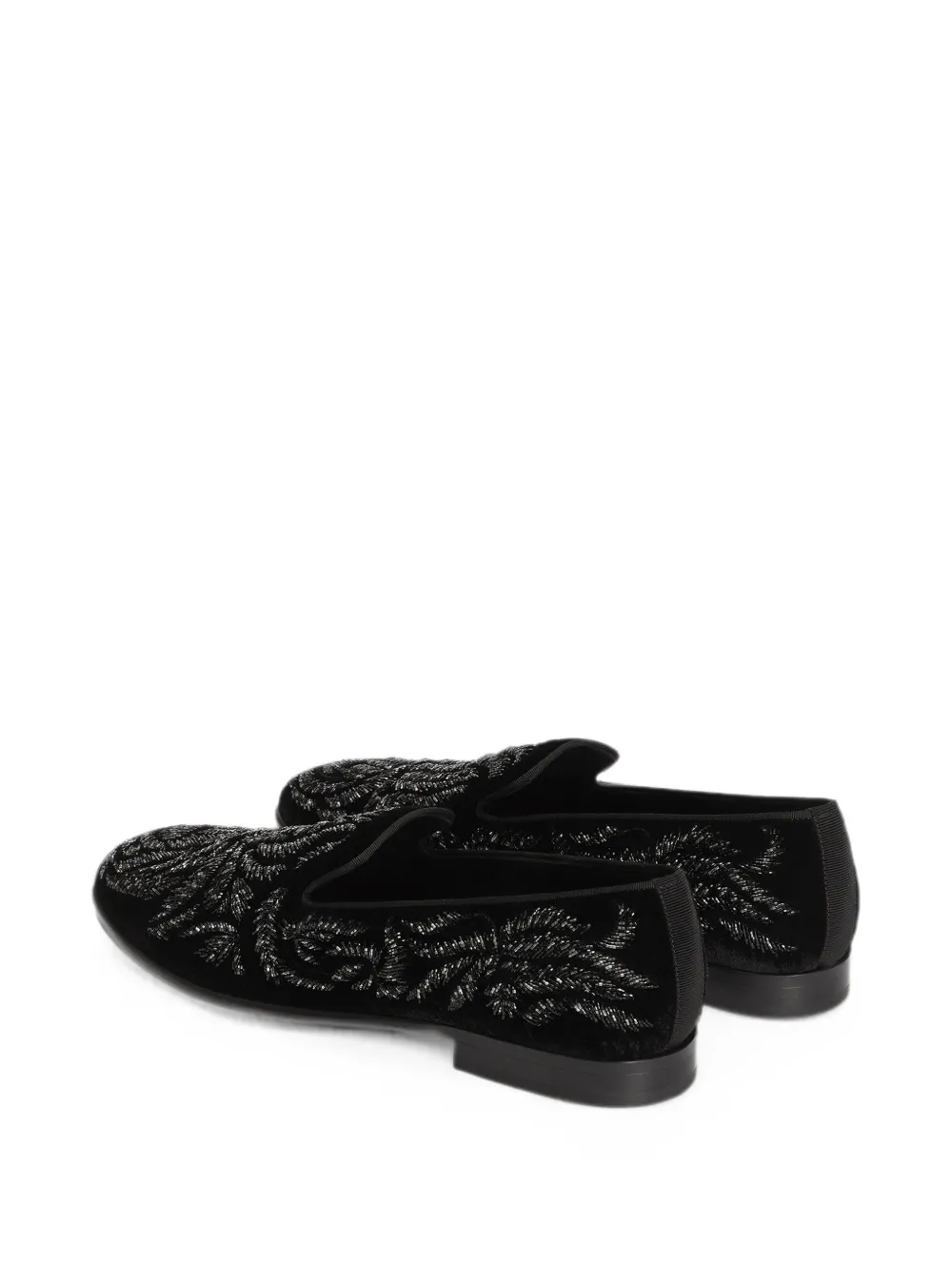 Dolce & Gabbana Fluwelen loafers Zwart
