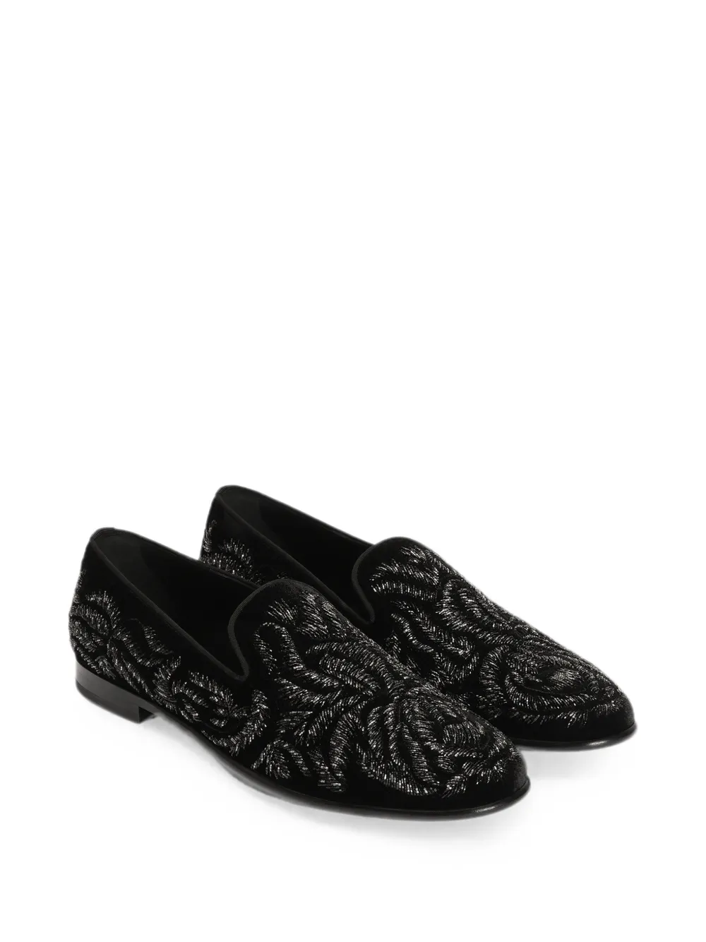 Dolce & Gabbana Fluwelen loafers Zwart