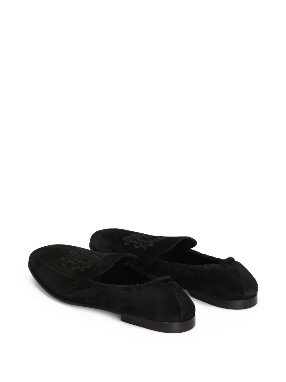 Dolce & Gabbana calfskin slippers Zwart