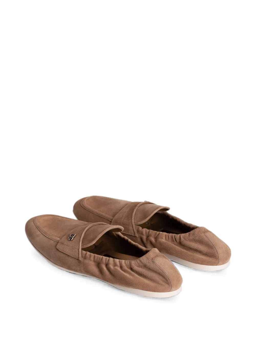 Dolce & Gabbana Kalfsleren slippers Beige
