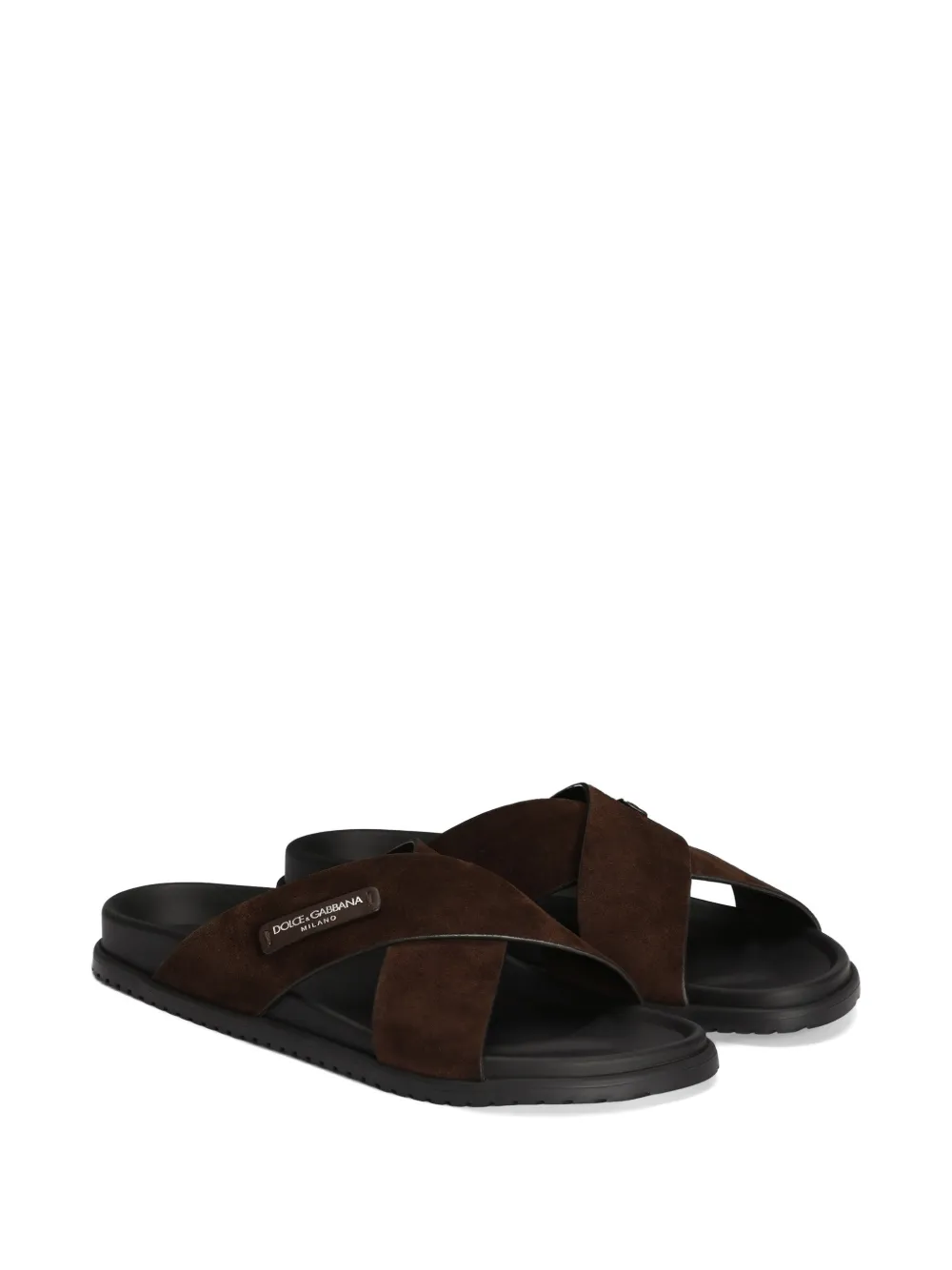 Dolce & Gabbana Sandalen in split Bruin