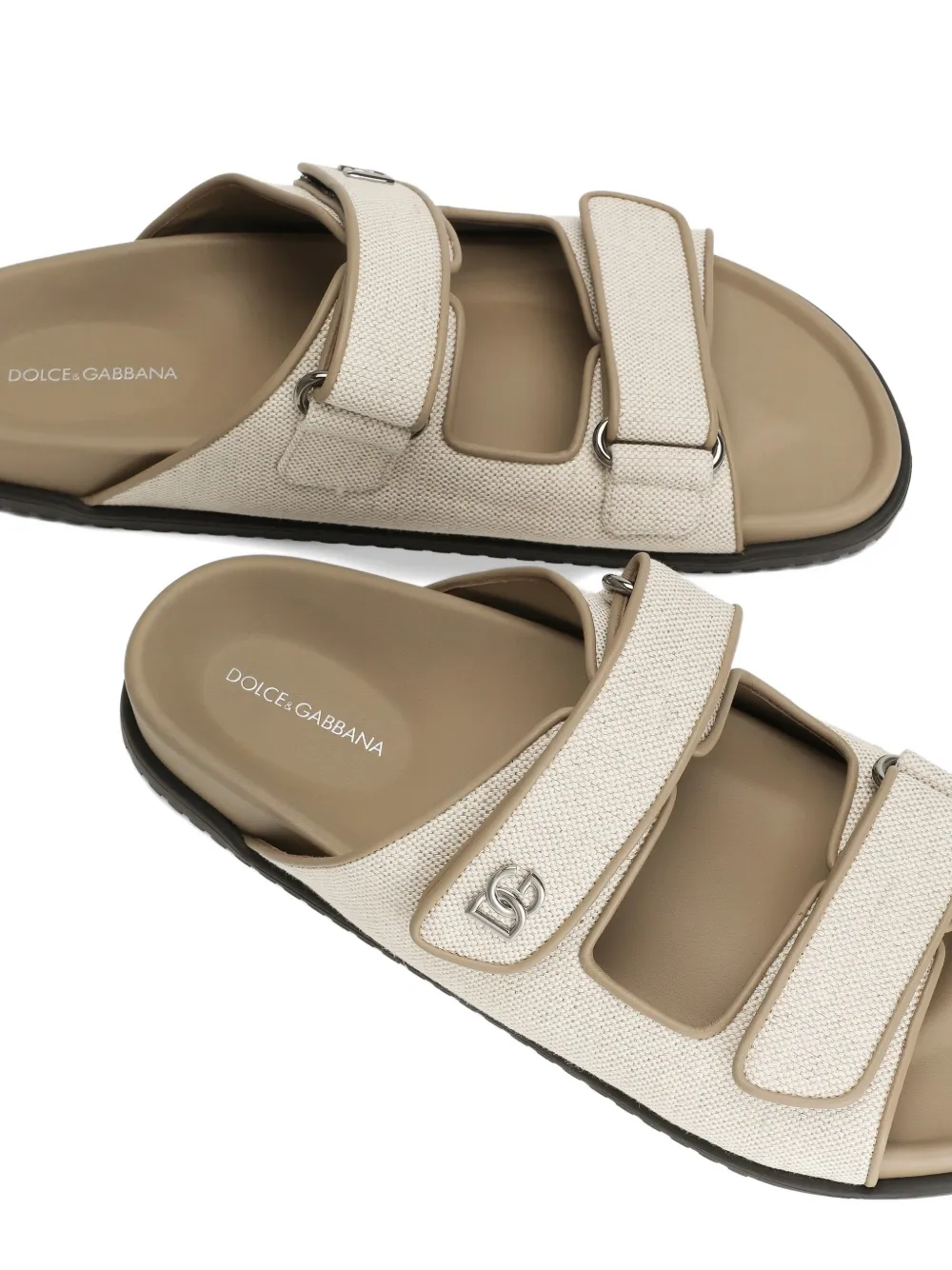 Dolce & Gabbana Canvas sandalen Wit