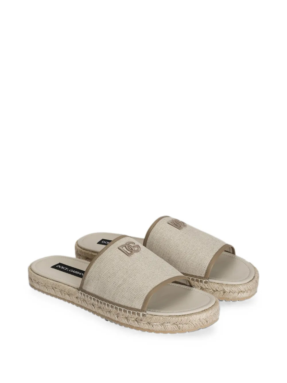 Dolce & Gabbana canvas espadrilles Beige