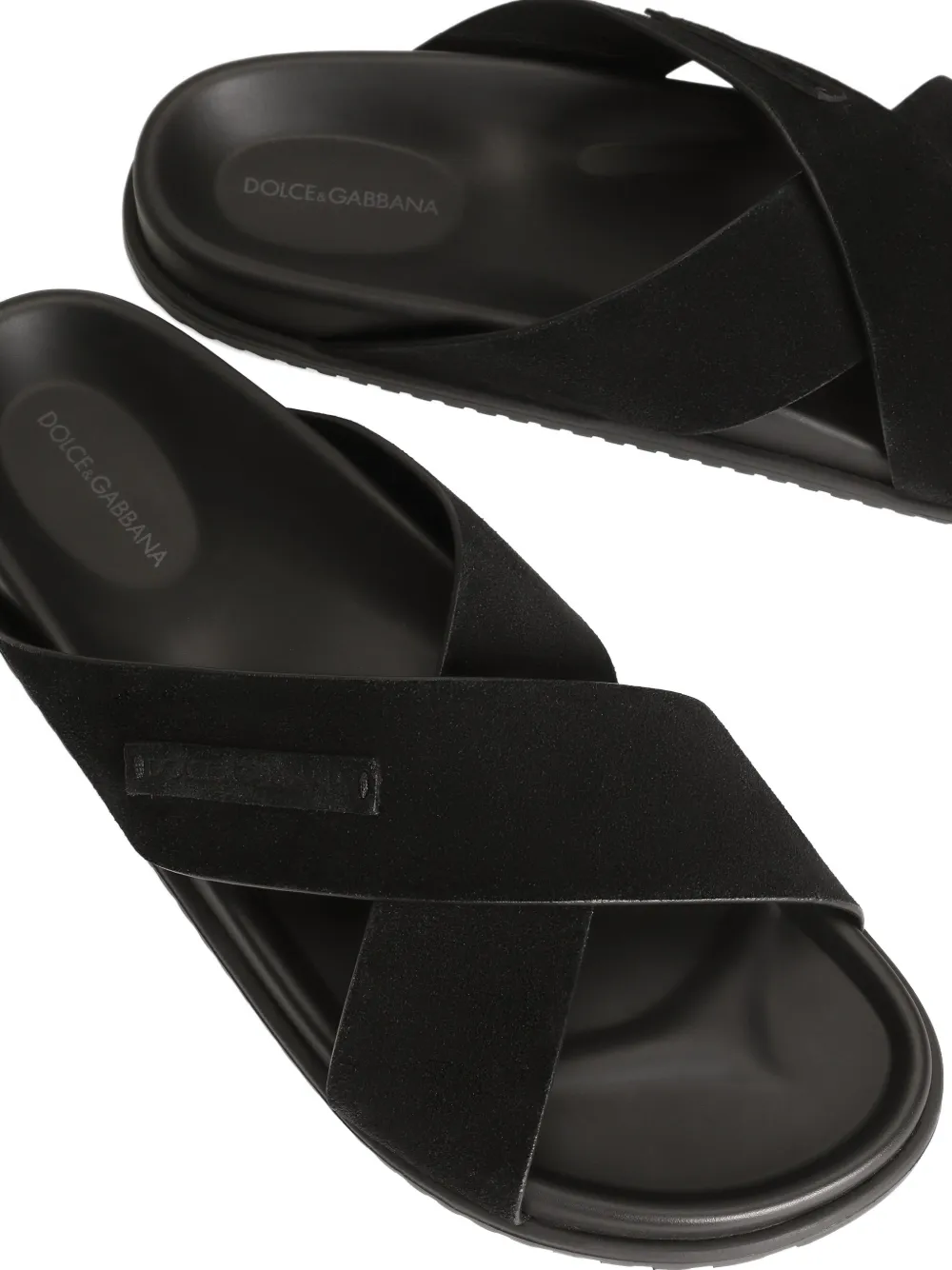 Dolce & Gabbana Sandalen in split Zwart