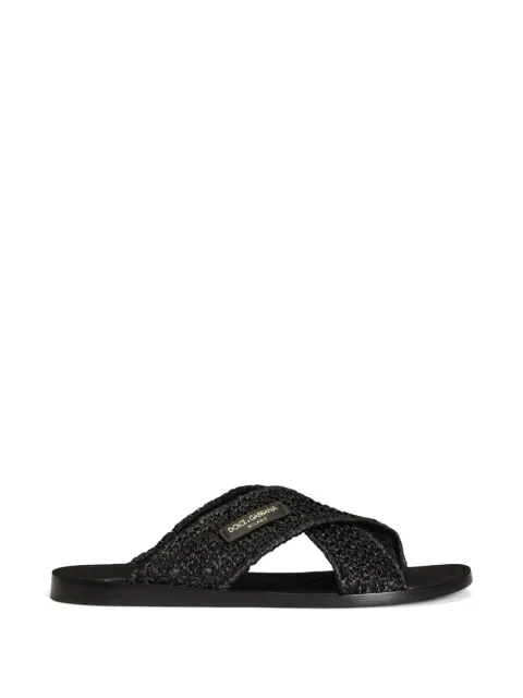 Dolce & Gabbana sandals in raffia