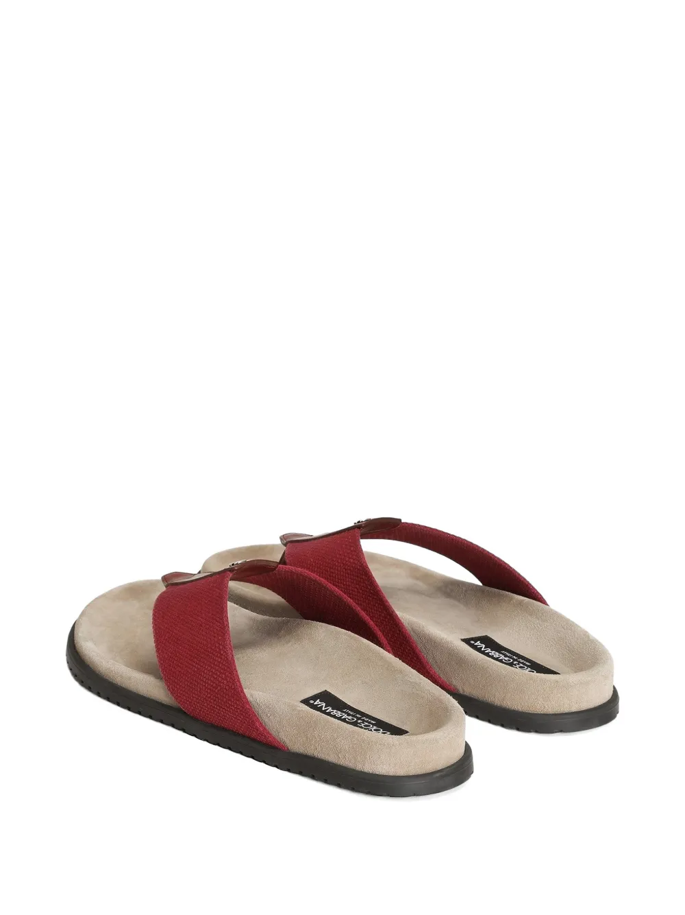 Dolce & Gabbana Teenslippers met logo Rood