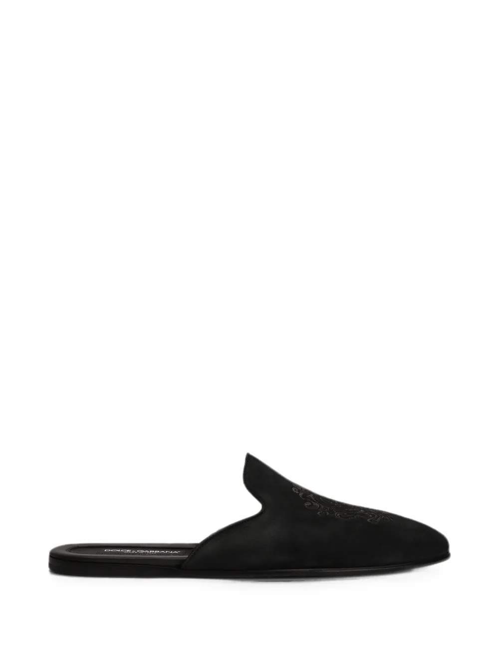 Dolce & Gabbana calfskin slippers - Nero