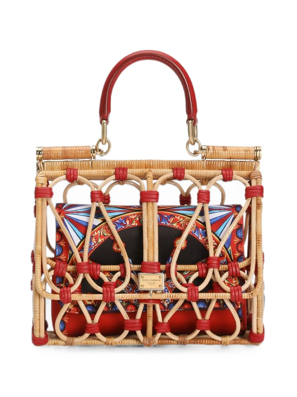 Dolce & Gabbana Borsa a mano Sicily con ricamo - Toni neutri