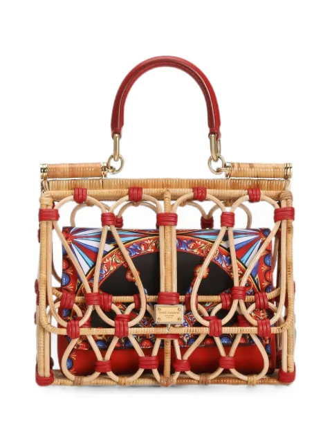 Dolce & Gabbana Sicily handbag with embroidery
