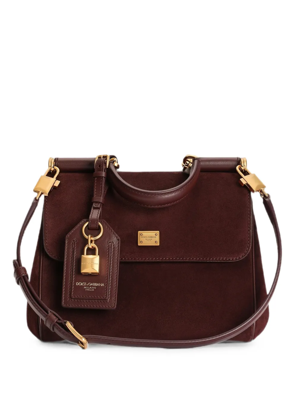 Dolce & Gabbana small My Sicily handbag in split calfskin - Rosso