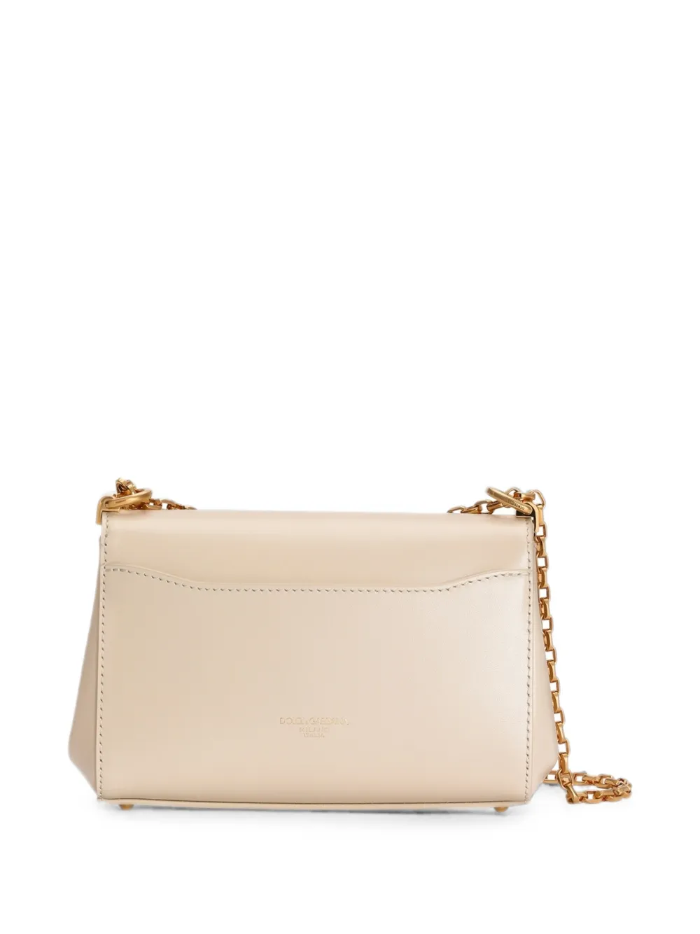 Dolce & Gabbana Marlene kalfsleren schoudertas Beige