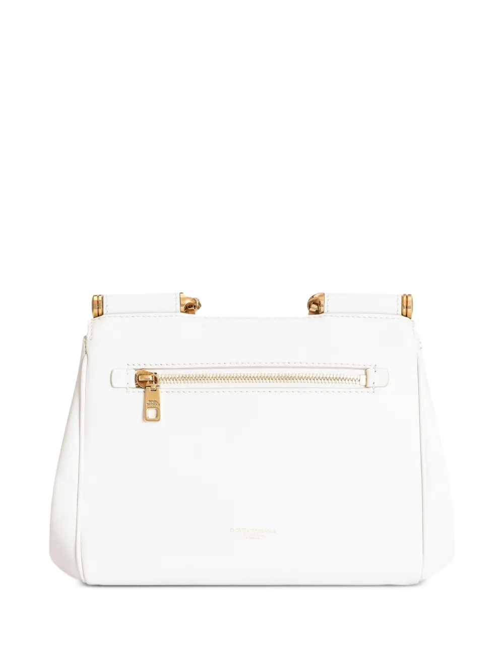 Dolce & Gabbana My Sicily kleine kalfsleren handtas Wit