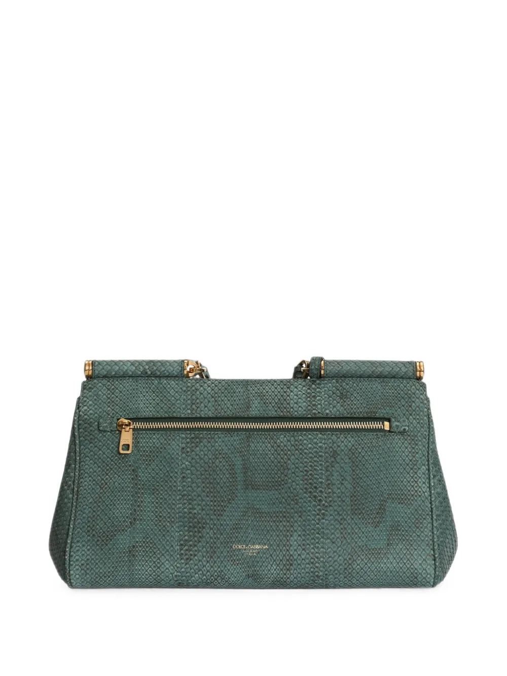 Dolce & Gabbana Medium My Sicily handtas met python-effect Groen