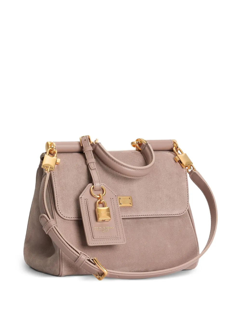 Dolce & Gabbana My Sicily kleine kalfsleren handtas Roze