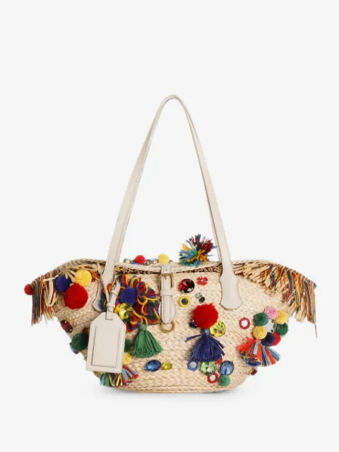 Dolce & Gabbana coffa Capri bag with embroidery