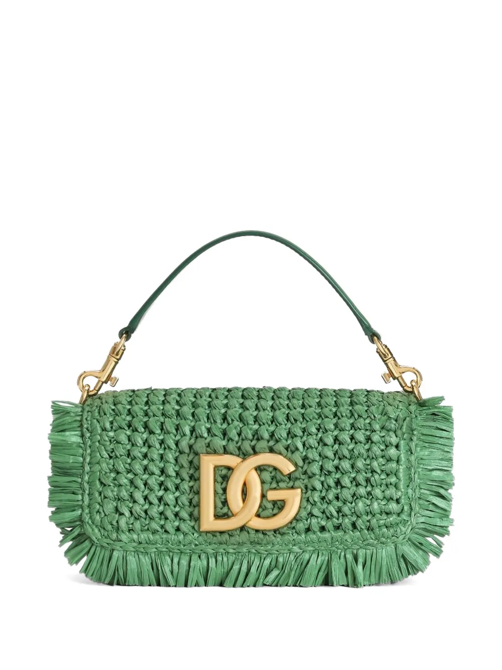 Dolce & Gabbana 3.5 shoulder bag in raffia - Verde