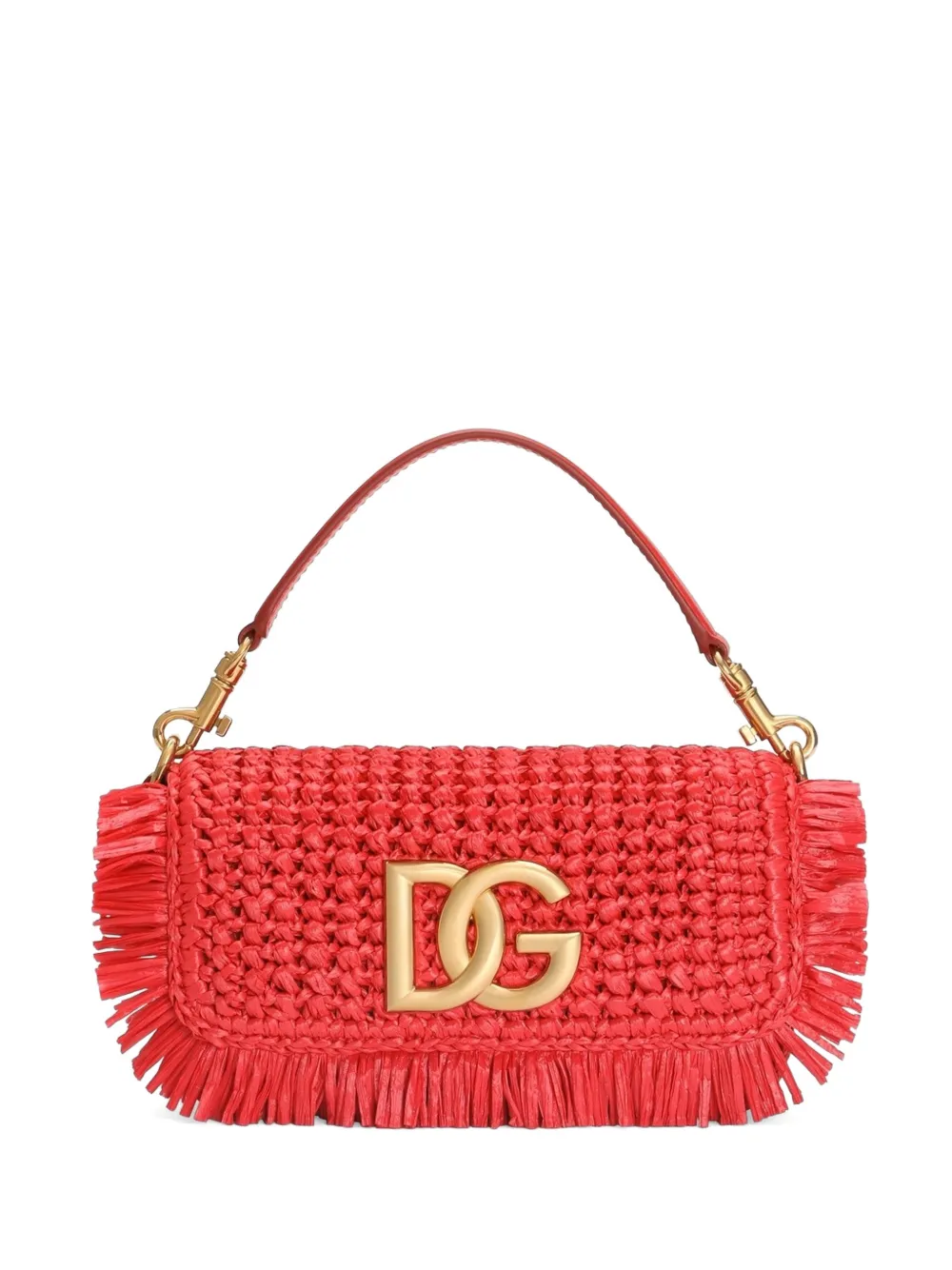 Dolce & Gabbana 3.5 shoulder bag in raffia - Rot