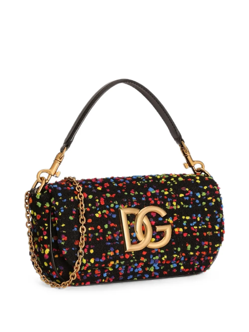 Dolce & Gabbana 3.5 bouclé handtas Zwart