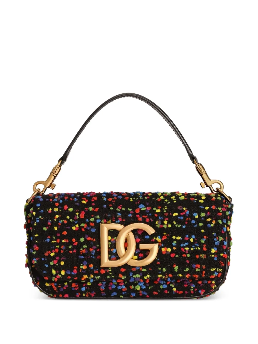 Dolce & Gabbana 3.5 Handtasche aus Bouclé - Schwarz