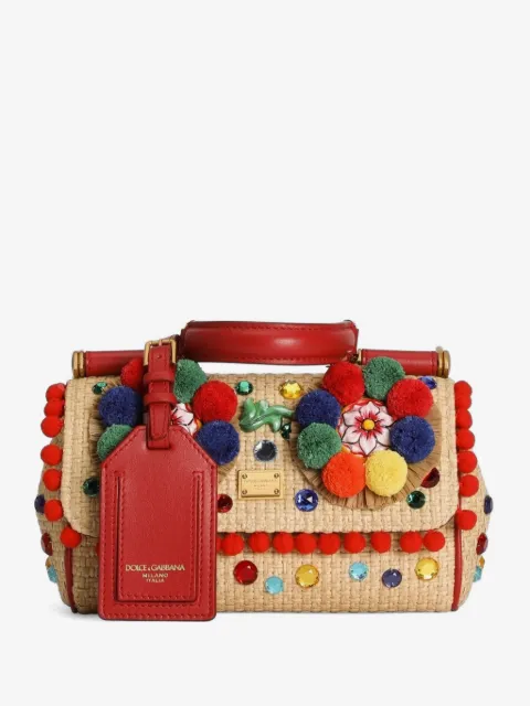Dolce & Gabbana mini My Sicily handbag in raffia