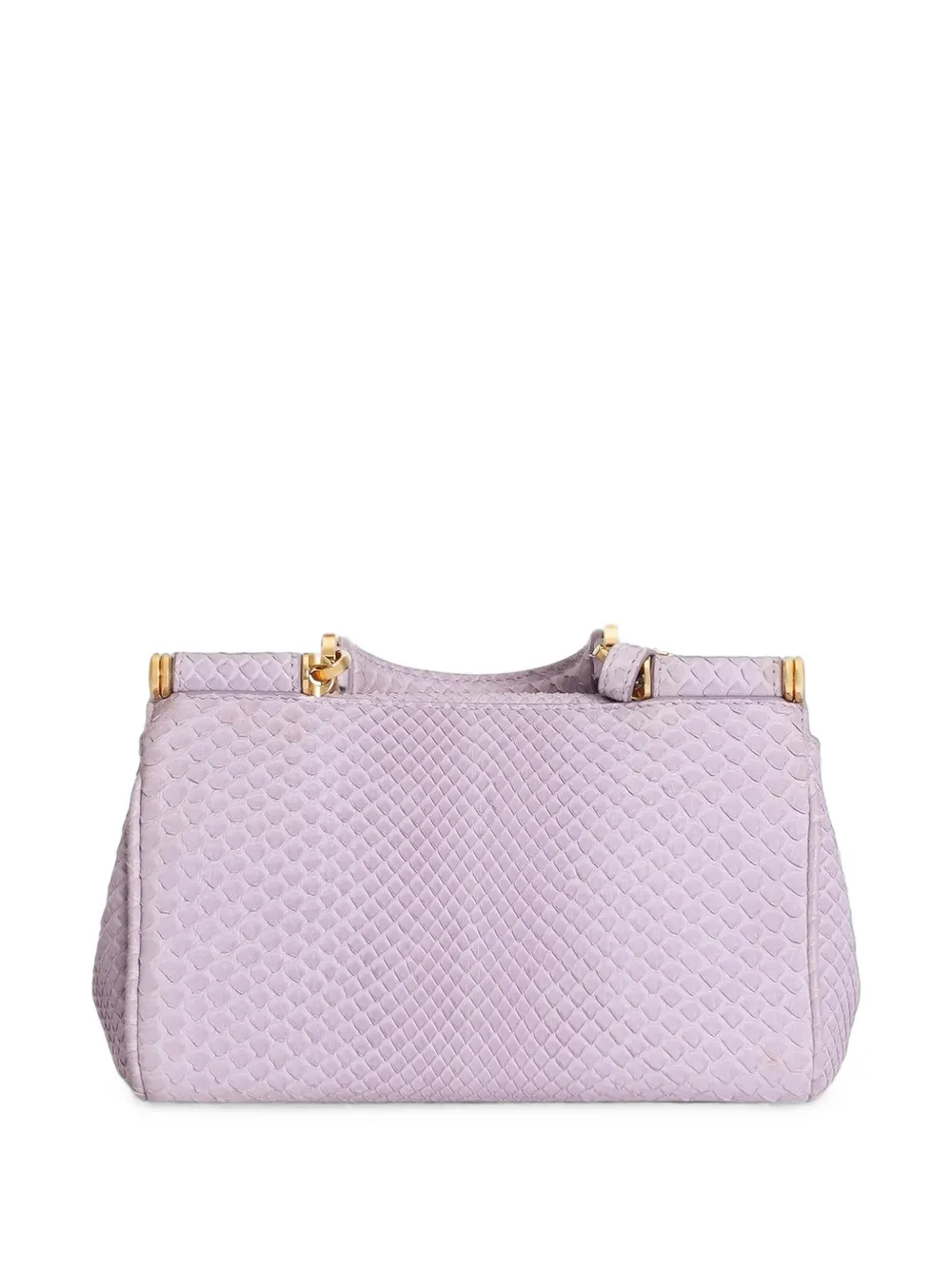 Dolce & Gabbana My Sicily mini-handtas met python-effect Paars