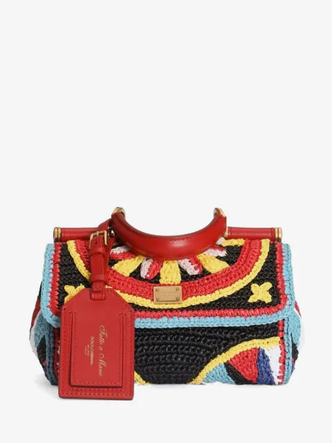 Dolce & Gabbana mini My Sicily handbag in raffia