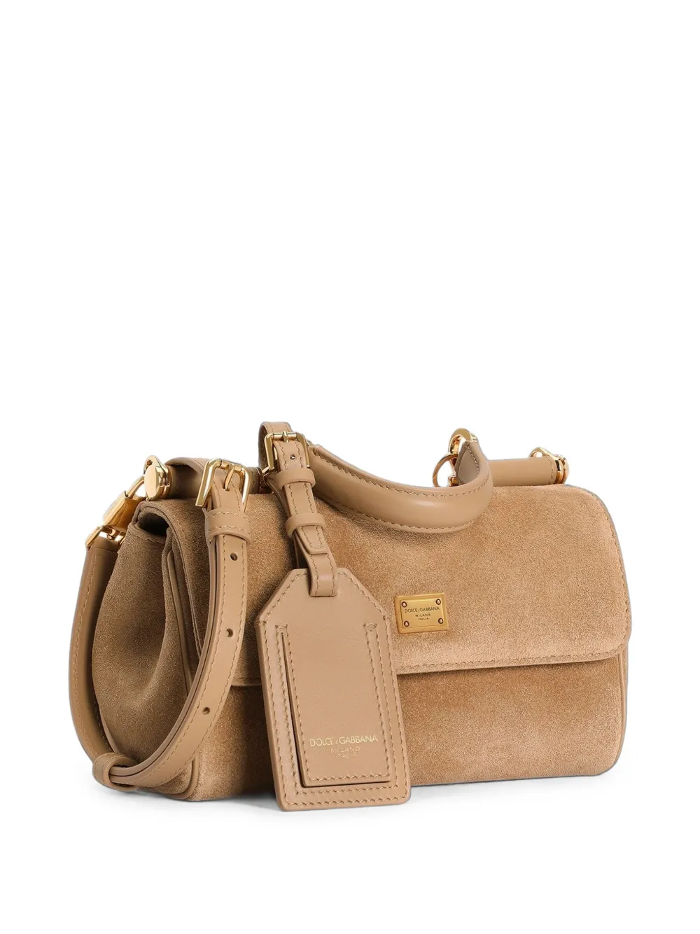 Dolce & Gabbana My Sicily mini-handtas van splitleer Beige