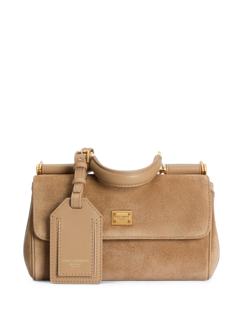 Dolce & Gabbana mini My Sicily handbag in split leather - Toni neutri