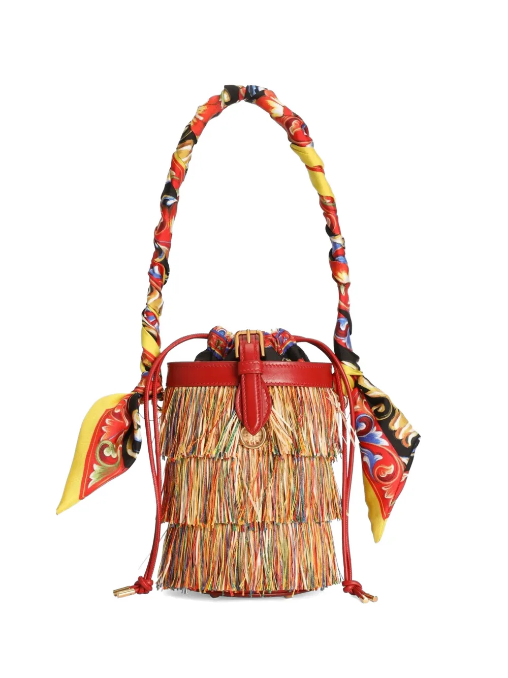 Dolce & Gabbana raffia Capri bucket bag - Toni neutri