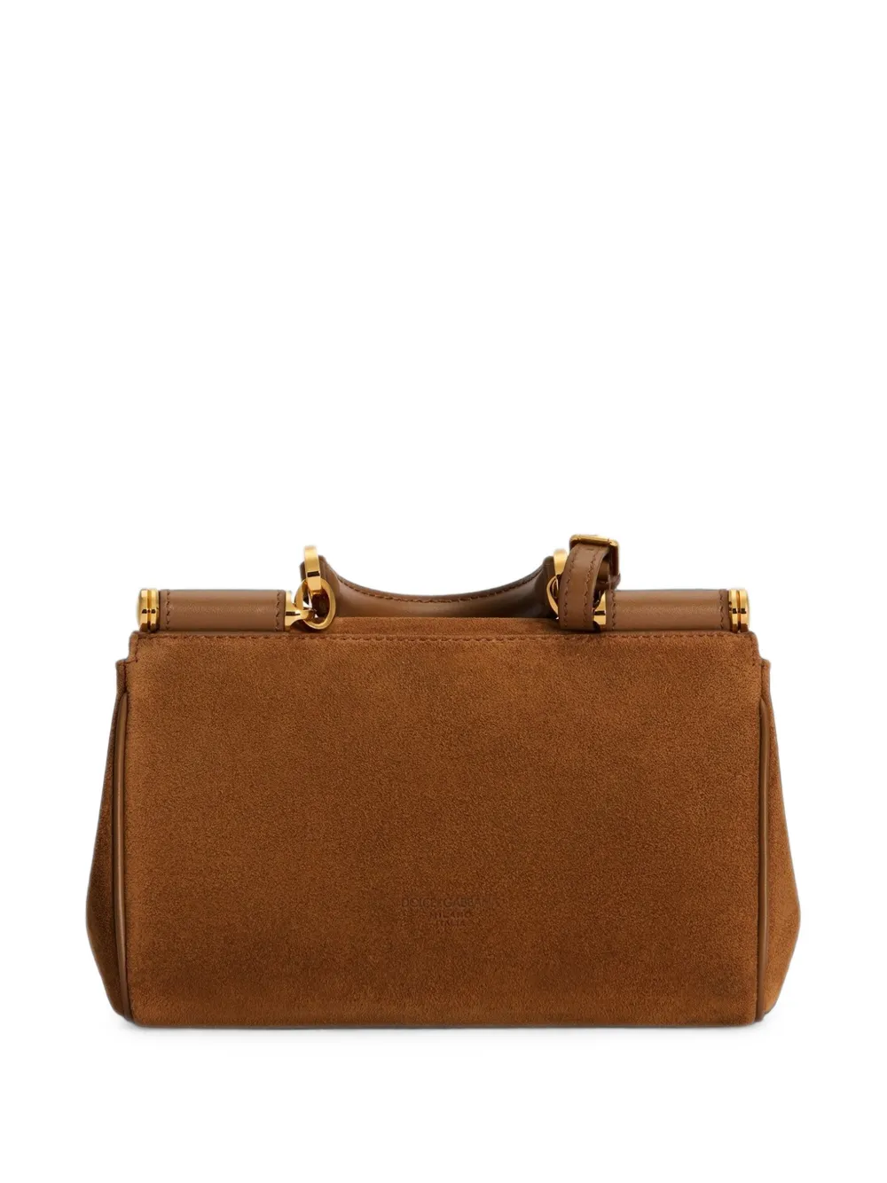 Dolce & Gabbana mini My Sicily handbag in split leather Bruin