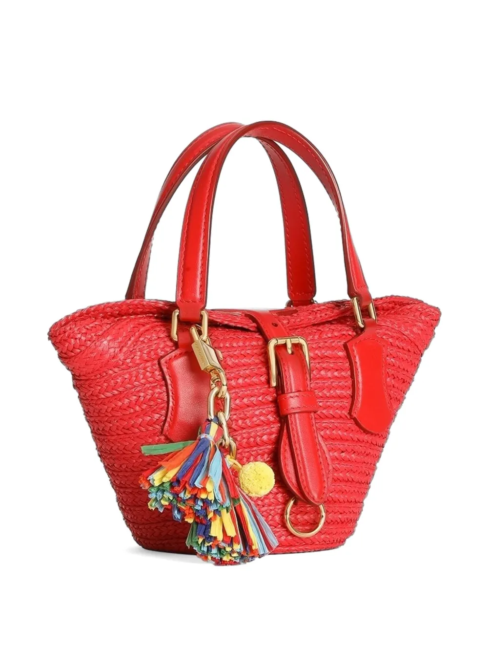 Dolce & Gabbana Capri raffia koffietas Rood