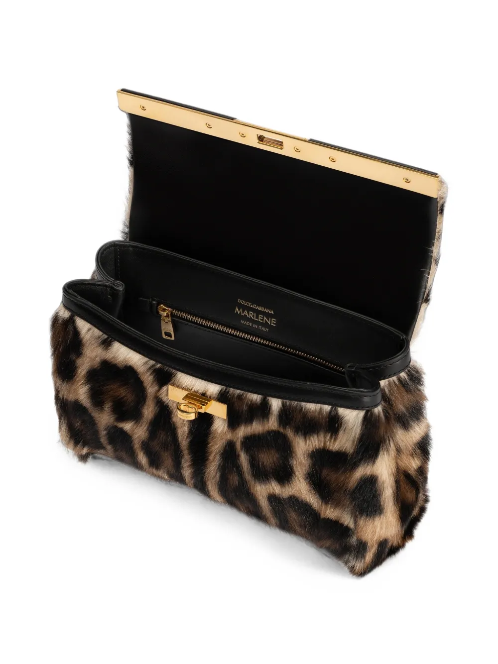 Dolce & Gabbana Marlene leren handtas Beige