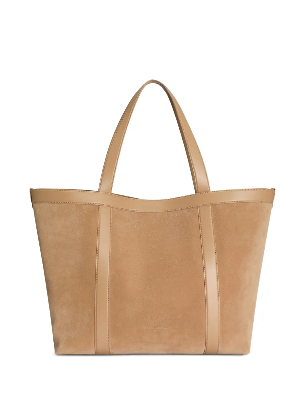 Dolce & Gabbana 3.5 shopper van gespleten kalfsleer Beige