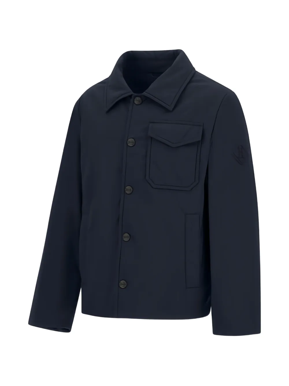 Herno Kids Shirt met logopatch Blauw