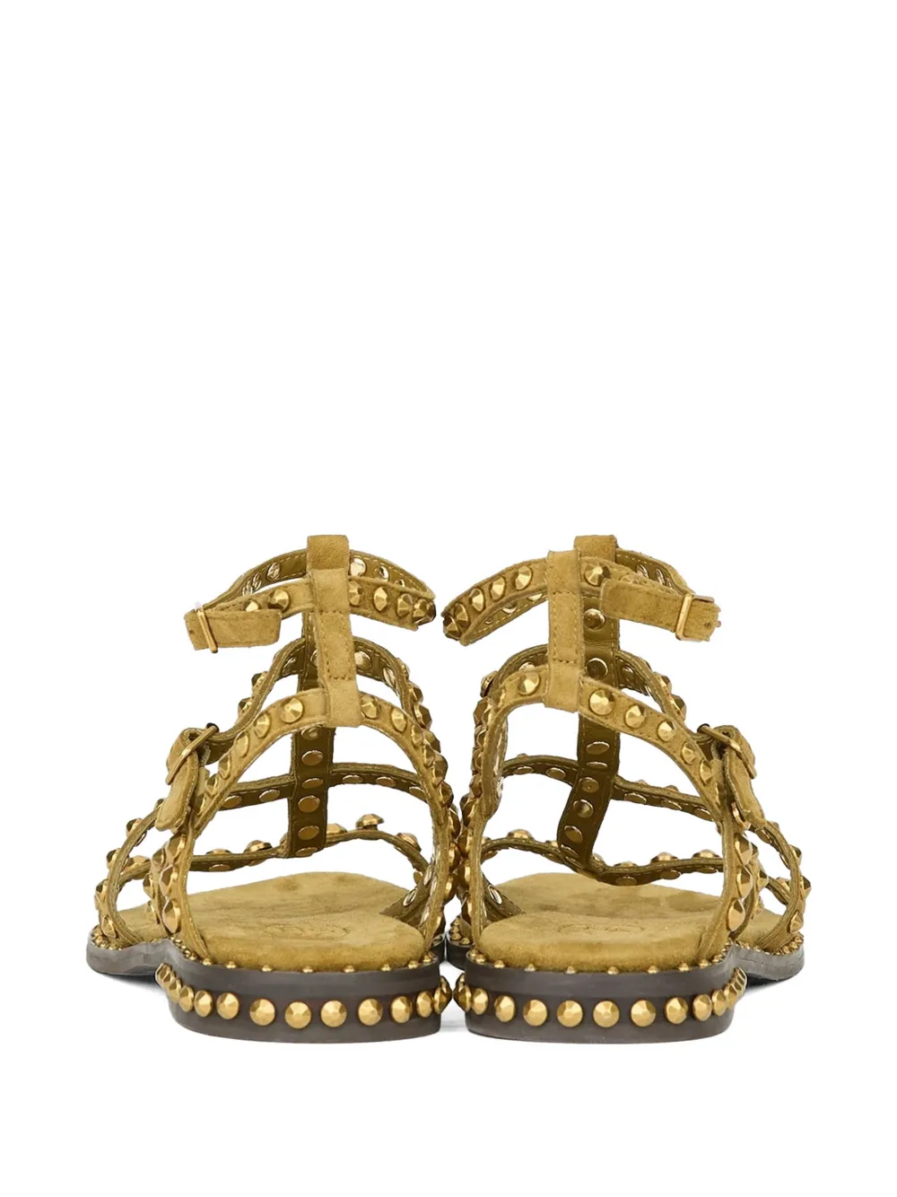 Ash Precious stud-embellished sandals Beige