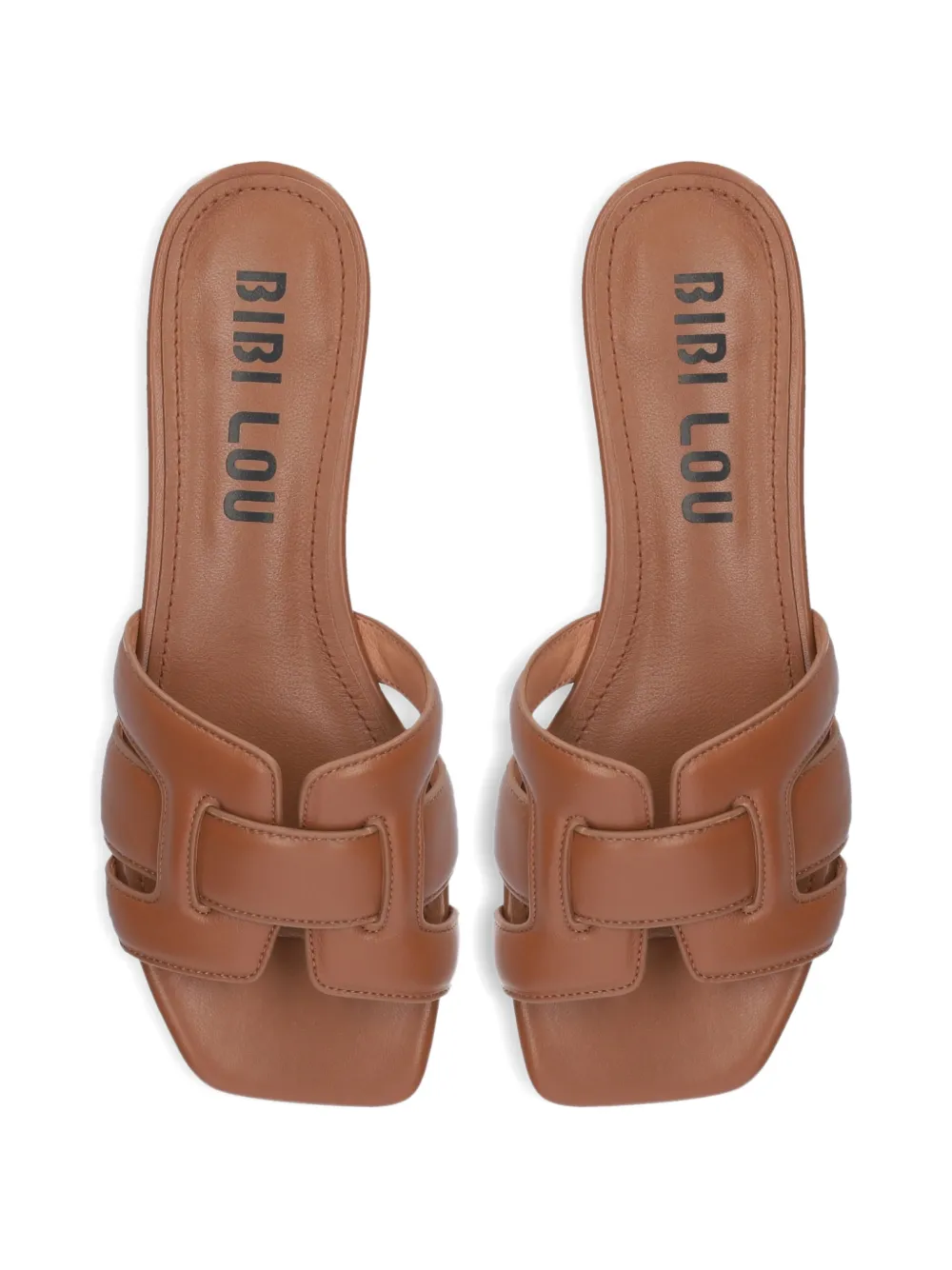 Bibi Lou Holly interwoven-strap square-toe sandals Bruin